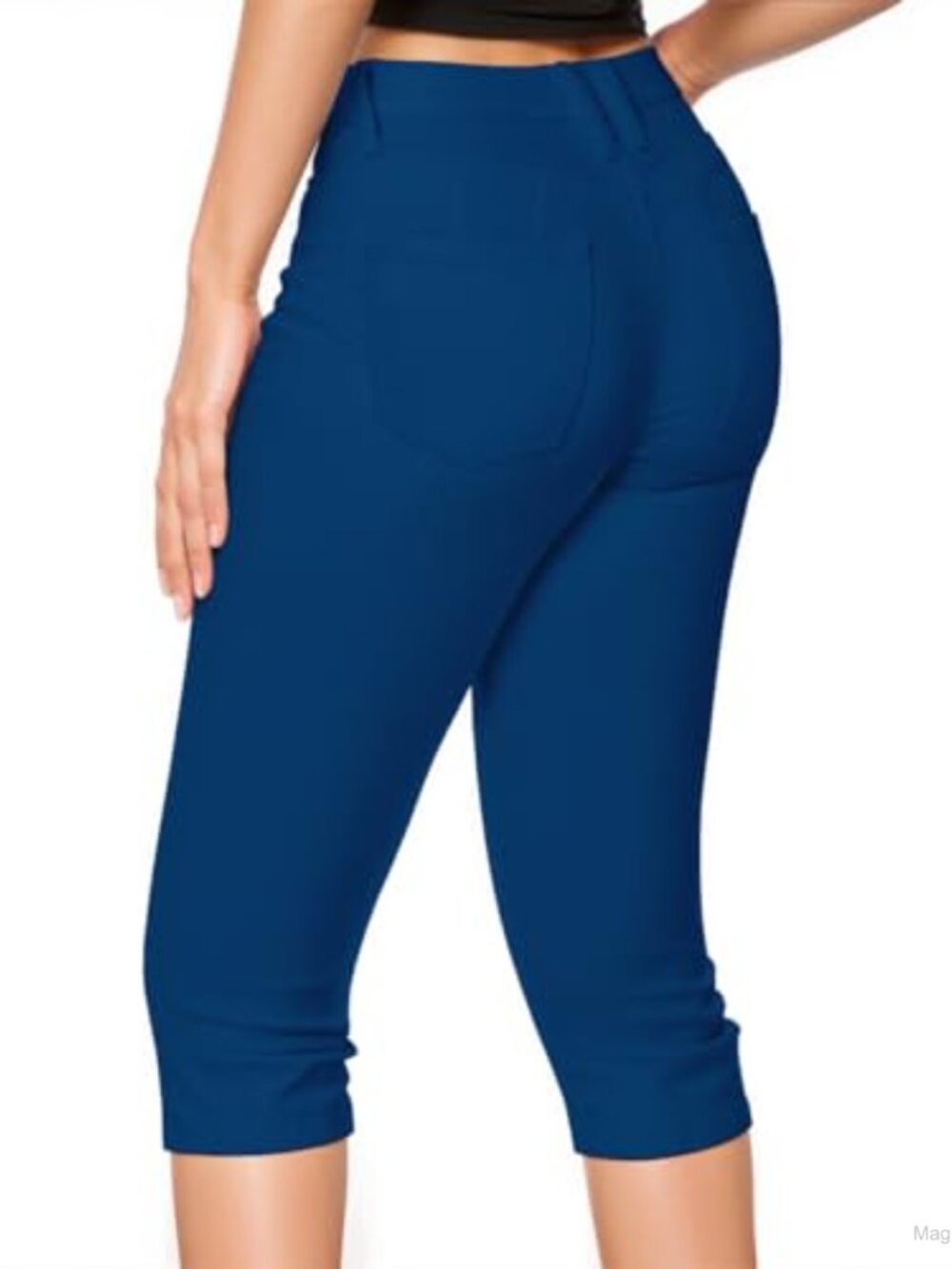 Women's Stretch Denim Butt Lift Capri Short Jeans Super Comfy Skinny